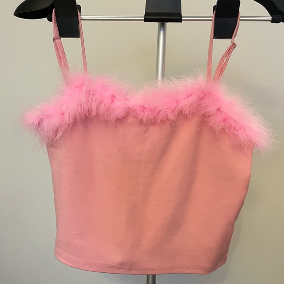 Barbie Pink Feather Tank Top - Picture 5 of 9